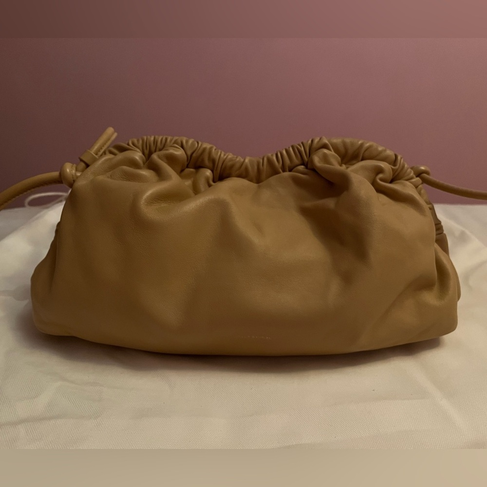 Mansur Gavriel Tan Drawstring Shoulder Bag